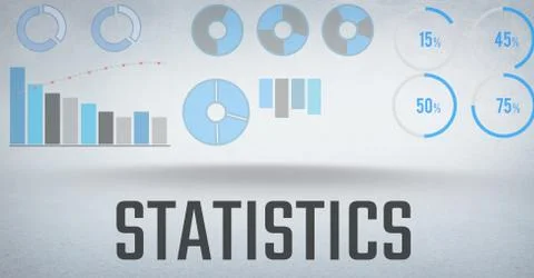 Statistics performance charts with bright background Illustrazione stock
