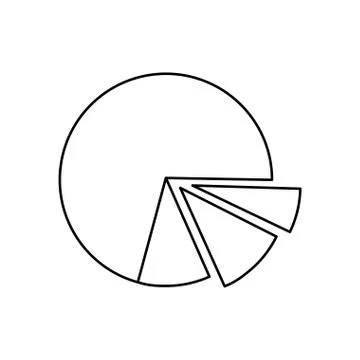 Statistics pie chart Stock Illustration