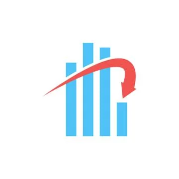 Statistics vector design template illustration Stock Illustration