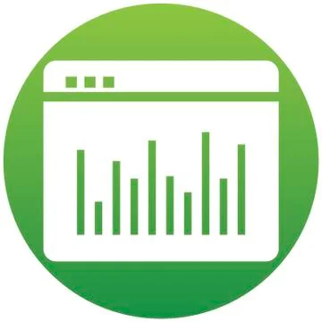 Statistics vector icon, chart symbol. Modern, Simple flat illustration Ilustración de archivo