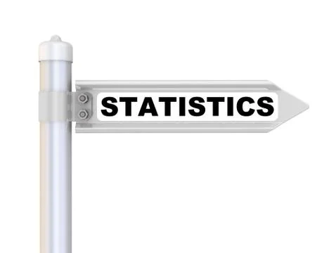Statistics. The way mark Ilustração Stock