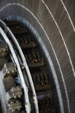 Stator in an electric motor Stock Photos