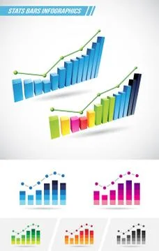 Stats Bars Stock Illustration