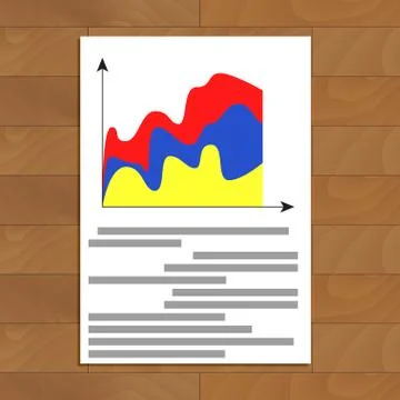 Stats documents image Stock Illustration