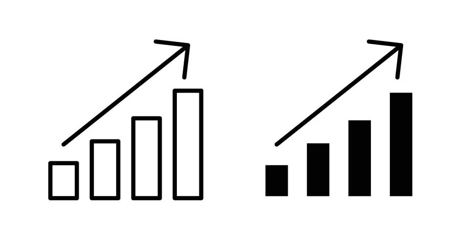 Stats icon illustration vector, icon set for apps イラスト素材