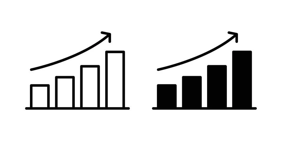 Stats icon vector design illustrations Stock Illustration