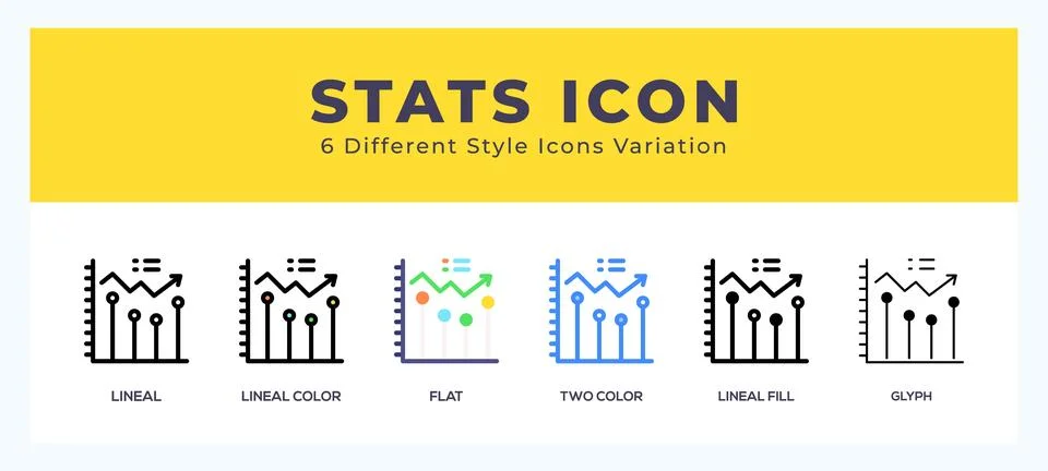 Stats symbol. logo. icon vector illustration. Stock Illustration
