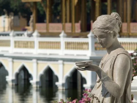 Statuary in the garden Foto stock