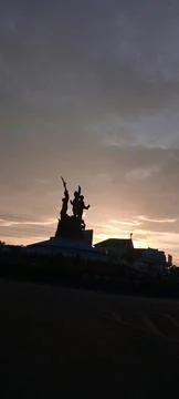 Statue of 3 princesses 스톡 사진