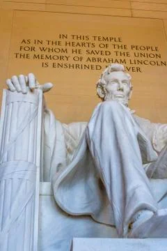 Statue of abe lincoln Stock Photos