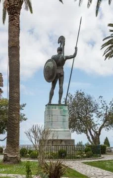 Statue of Achilles Stock Photos