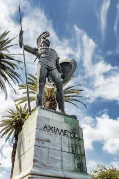 Statue of Achilles Stock Photos