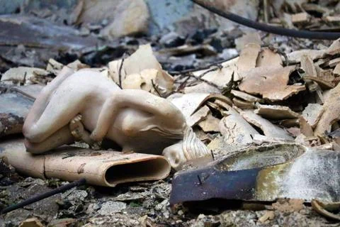 Statue After the Fire 34 Stock Photos