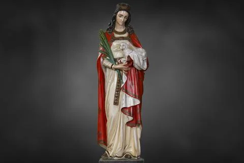 Statue of Agnes of Rome Stock Photos