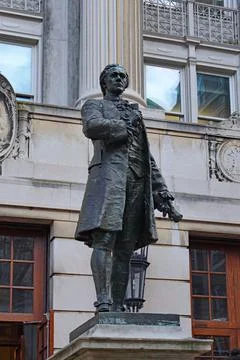 Statue of Alexander Hamilton Stock Photos