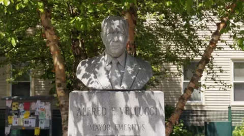 Statue, Alfred E Vellucci Stock Footage 36992631