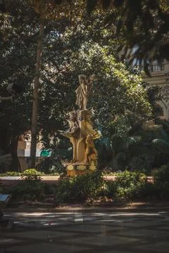 Statue Amidst Greenery Stock Photos