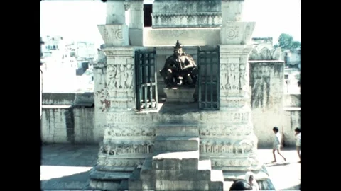 Statue and Historical Pillar Stock Footage 277976288
