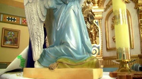 Statue of an angel Stock Footage 42121170