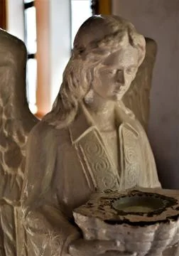 A statue of an angel Stock Photos