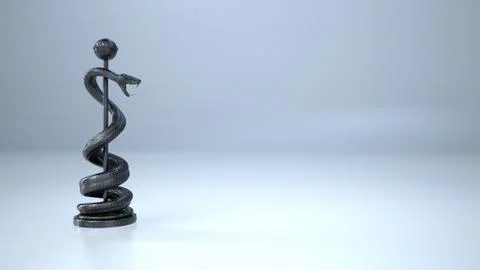 Statue Of Asclepius Stock Illustration