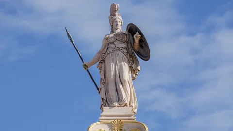 Statue of Athena Hyperlapse 스톡 동영상 82697671