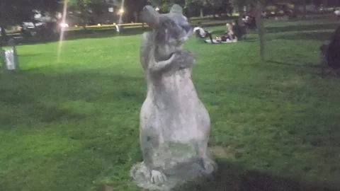A statue a bear that. Stock Footage 282663566