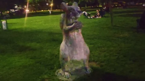 A statue a bear that. Stock Footage 284649801