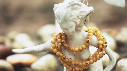 Statue being watered Stock Footage 128142020