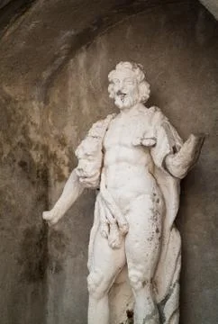 Statue in Bergamo Stock Photos