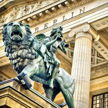 Statue in berlin Stock Photos