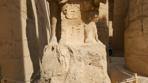 The Statue Between Stones Stock Footage 87069686