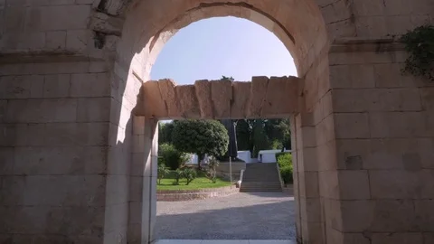 Statue of bishop Gregory of Nin, Giardin Park, Split, Croatia Stock Footage 83684912