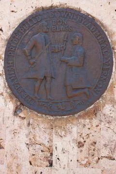 Statue to Blas de Lezo Stock Photos
