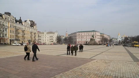 Statue of Bohdan Khmelnytsky Stock Footage 203869250
