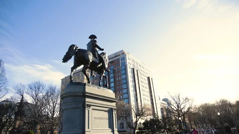 Statue in Boston Stock Footage 108498922
