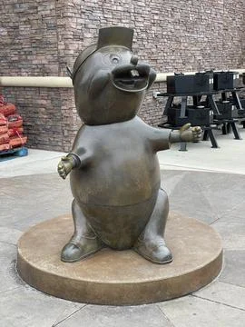 A statue of the Bucee’s Beaver Stock Photos