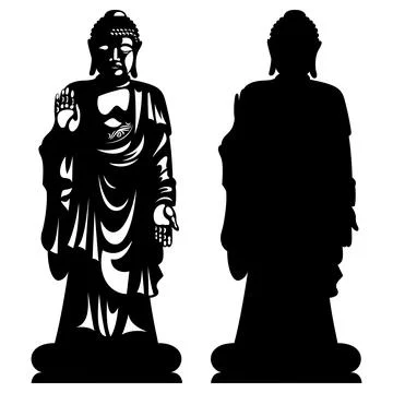 Statue of Buddha 002 Stock Illustration