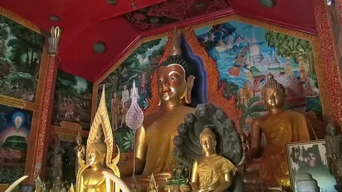Statue Buddha Vídeo Stock 76043489