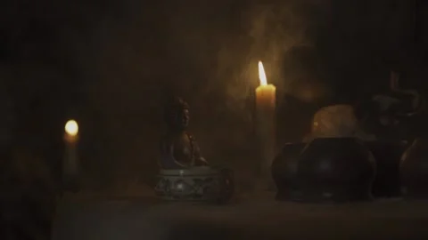 Statue of buddha Stock Footage 158050595