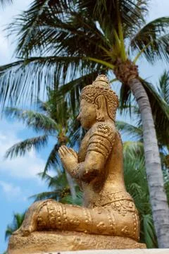 Statue of Buddha Stockfoto's