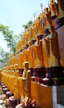 Statue Buddhist gold Stock Photos