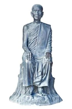 Statue of buddhist monk Stock Photos