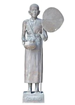 Statue of buddhist monk Stock Photos