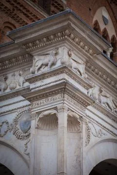 Statue of the Cappella di Piazza Stock Photos