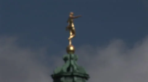 Statue of the castle of Charlottenburg Stock Footage 59852991