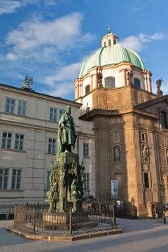 Statue of charles iv Stock Photos
