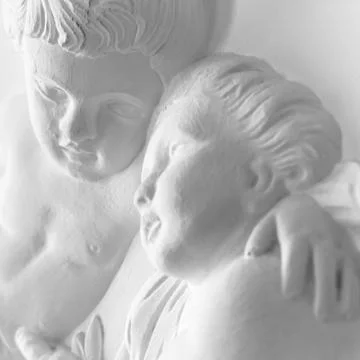 Statue of cherubs putti Stock Photos