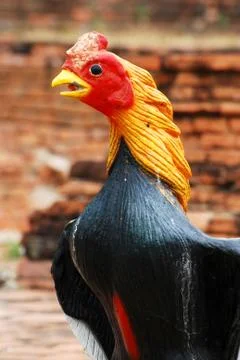 Statue chicken Foto stock