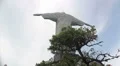 Statue of Christ the Redeemer, Rio de Janeiro, Brazil. Access escalators HD Footage